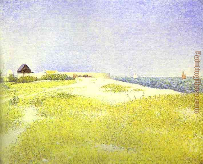 Fort-Samson Grandcamp painting - Georges Seurat Fort-Samson Grandcamp art painting